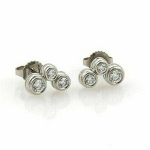 Tiffany Platinum Diamond Earrings